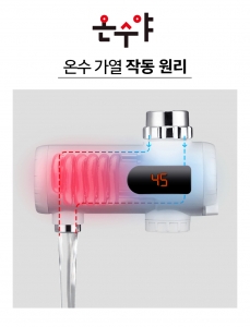 전기 순간온수기 온수야 HV-88 (듀얼 가로형) 단 1초면 온수방출!