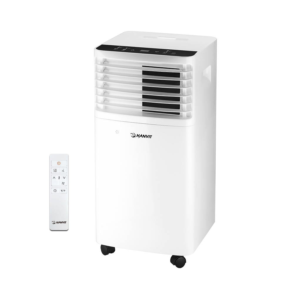 【신제품】이동식 에어컨 (리모컨) 7~8평형 (실외기 필요없이 설치가능) HV-9000BTU (화이트) 【 냉방/제습/송풍 】